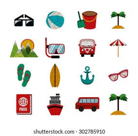 summer vacations design, vector illustration eps10 graphic 