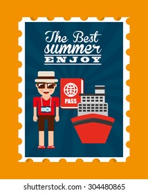 summer vacations design, vector illustration eps10 graphic 