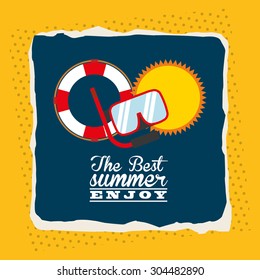 summer vacations design, vector illustration eps10 graphic 