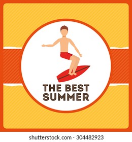 summer vacations design, vector illustration eps10 graphic 