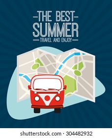 summer vacations design, vector illustration eps10 graphic 
