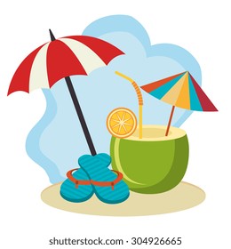 Summer vacations design, vector illustration eps 10.