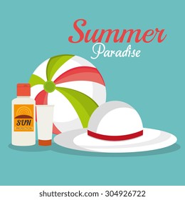 Summer vacations design, vector illustration eps 10.