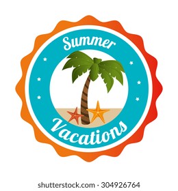 Summer vacations design, vector illustration eps 10.