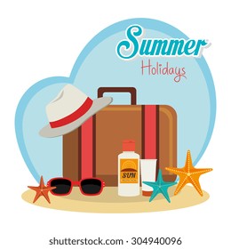 Summer vacations design, vector illustration eps 10.