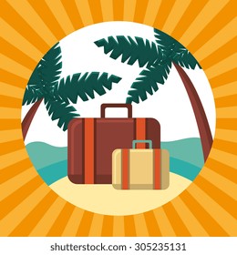 Summer vacations design, vector illustration eps 10.