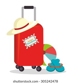 Summer vacations design, vector illustration eps 10.