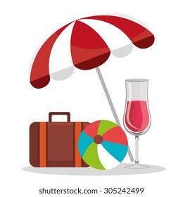 Summer vacations design, vector illustration eps 10.