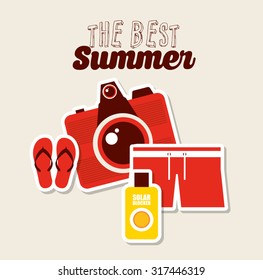 summer vacations design, vector illustration eps10 graphic 