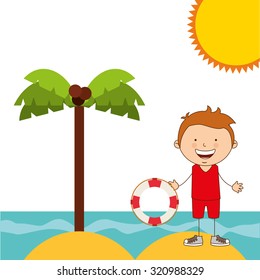 summer vacations design, vector illustration eps10 graphic 