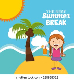 summer vacations design, vector illustration eps10 graphic 