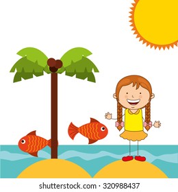 summer vacations design, vector illustration eps10 graphic 