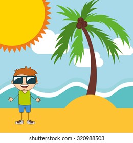 summer vacations design, vector illustration eps10 graphic 