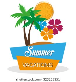 summer vacations design, vector illustration eps10 graphic 