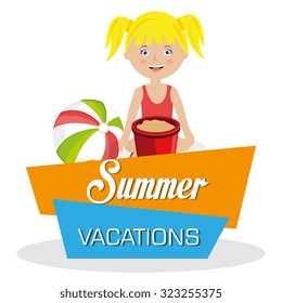summer vacations design, vector illustration eps10 graphic 
