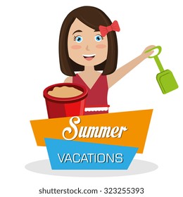 summer vacations design, vector illustration eps10 graphic 