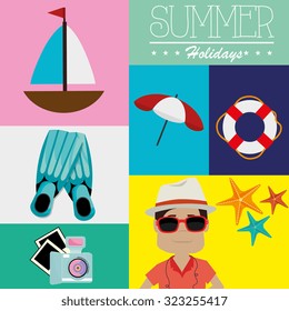 summer vacations design, vector illustration eps10 graphic 