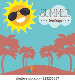 summer vacations design, vector illustration eps10 graphic 