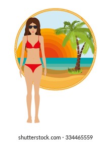summer vacations design, vector illustration eps10 graphic 