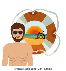 summer vacations design, vector illustration eps10 graphic 