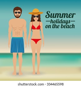 summer vacations design, vector illustration eps10 graphic 