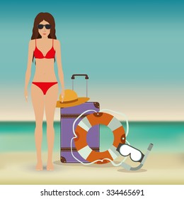 summer vacations design, vector illustration eps10 graphic 