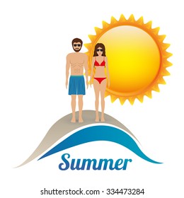summer vacations design, vector illustration eps10 graphic 