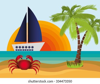 summer vacations design, vector illustration eps10 graphic 