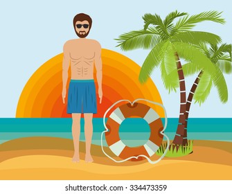 summer vacations design, vector illustration eps10 graphic 