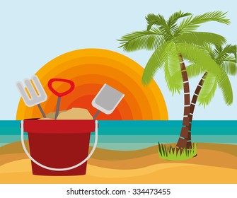 summer vacations design, vector illustration eps10 graphic 