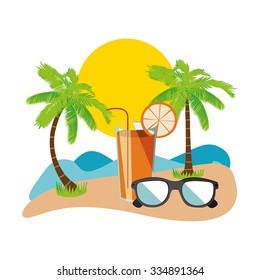 summer vacations design, vector illustration eps10 graphic 