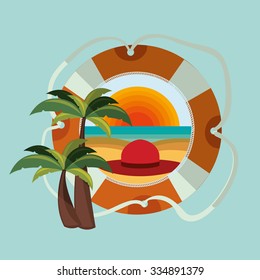 summer vacations design, vector illustration eps10 graphic 