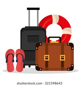 Summer vacations graphic, vector illustration eps 10