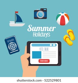 summer vacations holiday poster