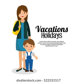 summer vacations holiday poster
