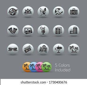 Summer Vacations Icons // Pearly Series