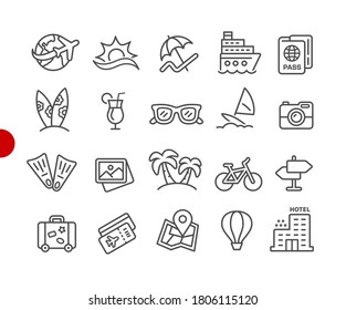 Food Icons Set 1 2 Red Stock Vector (Royalty Free) 1160190346 ...