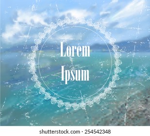 Summer vacations poster design