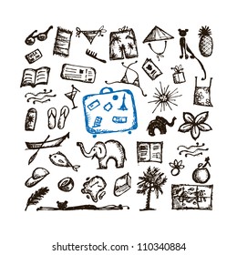 Summer vacations sketch for your design