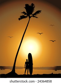 Summer vacations, surfing