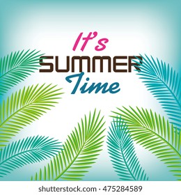 summer vacations time isolated icon vector illustration design