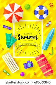 summer vecetion time  vector brochure cards set. Ecology template of flyear, magazines, poster, book cover, banners. Outdoor invitation concept background. Layout illustration modern page background.