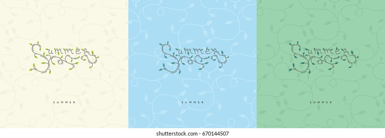 Summer vector