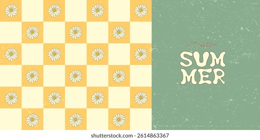 Summer vector abstract wallpaper with wavy lines and typograpy. Modern art design template for summer holiday promotions, web banner, ads, sale, header, social media