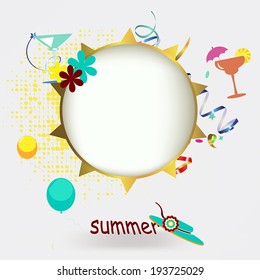 Summer vector background