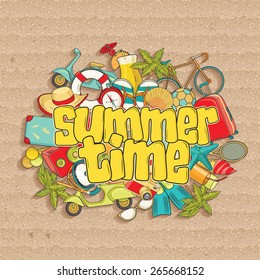 Summer. Vector background