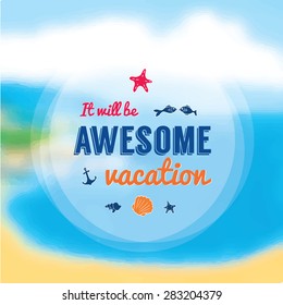 Summer vector background.