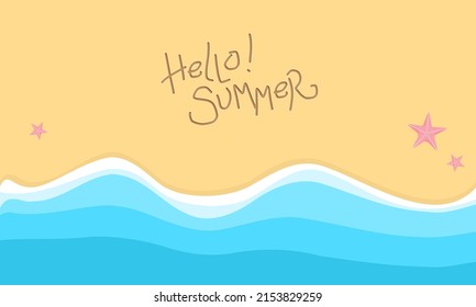 Summer vector background landscape illustration
