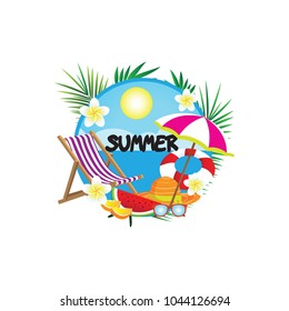 Summer Vector Banner 