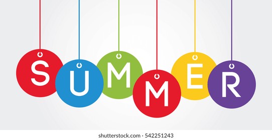 summer, vector banner design